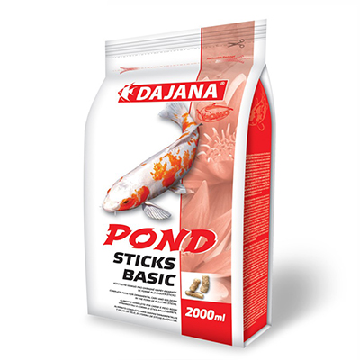 Dajana Pond sticks basic, krmivo pre ryby 2 l, sáčok - Kliknutím na obrázok zatvorte -