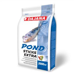 Dajana Pond sticks extra, krmivo (granule) pre ryby 2 l, sáčok - Kliknutím na obrázok zatvorte -