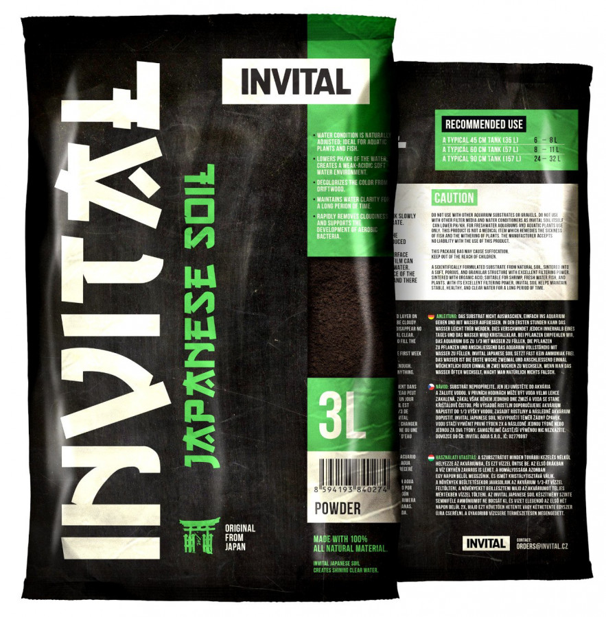 INVITAL Japanese Soil 3 l Powder japonský substrát