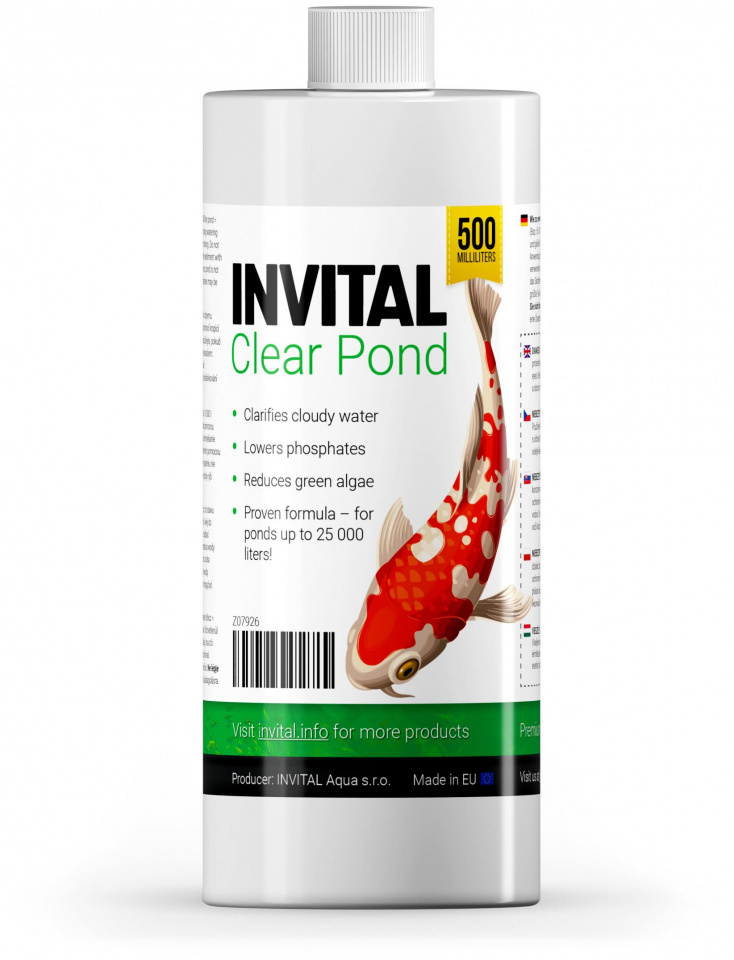 INVITAL Clear Pond 500ml - Kliknutím na obrázok zatvorte -