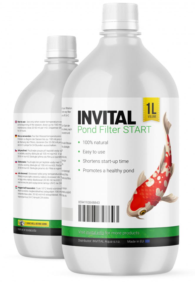 INVITAL Pond Filter Start 1000ml - gélové štartovacie baktérie