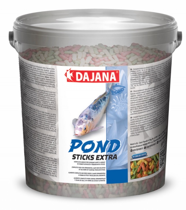 Dajana Pond sticks extra, krmivo (granule) pre ryby 10 l, vedro