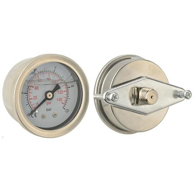 Manometer glycerín 62 mm panel PT 1/4 "0-100psi 0-7 bar