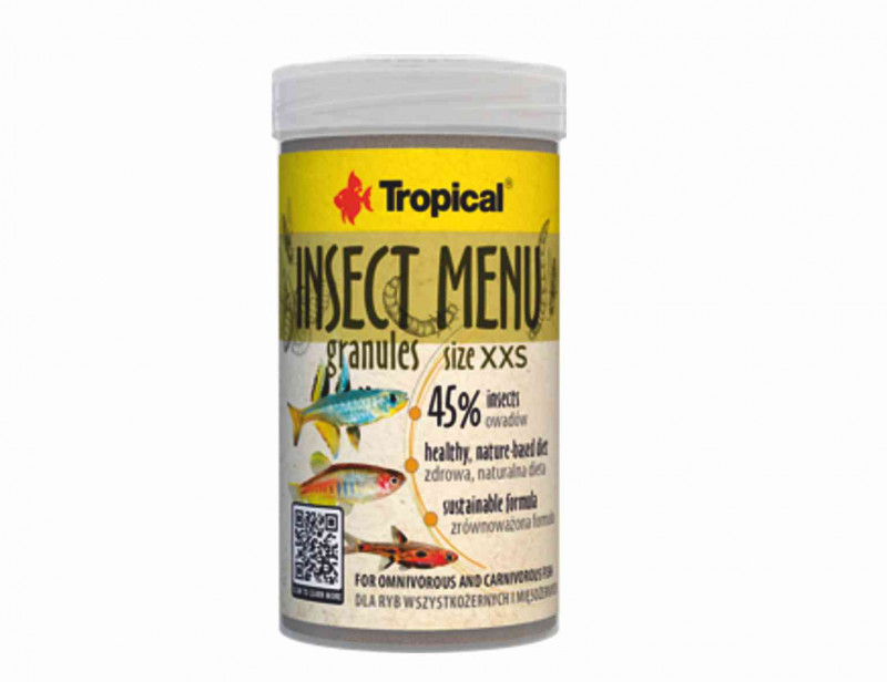 TROPICAL INSECT MENU GRANULES XXS 100ml/64g