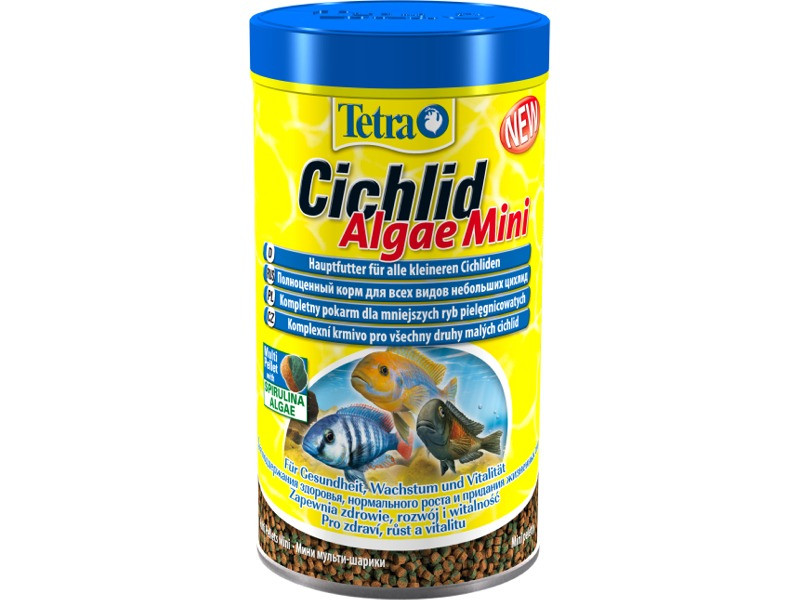 Tetra Cichlid Algae Mini pelet 500ml - Kliknutím na obrázok zatvorte -