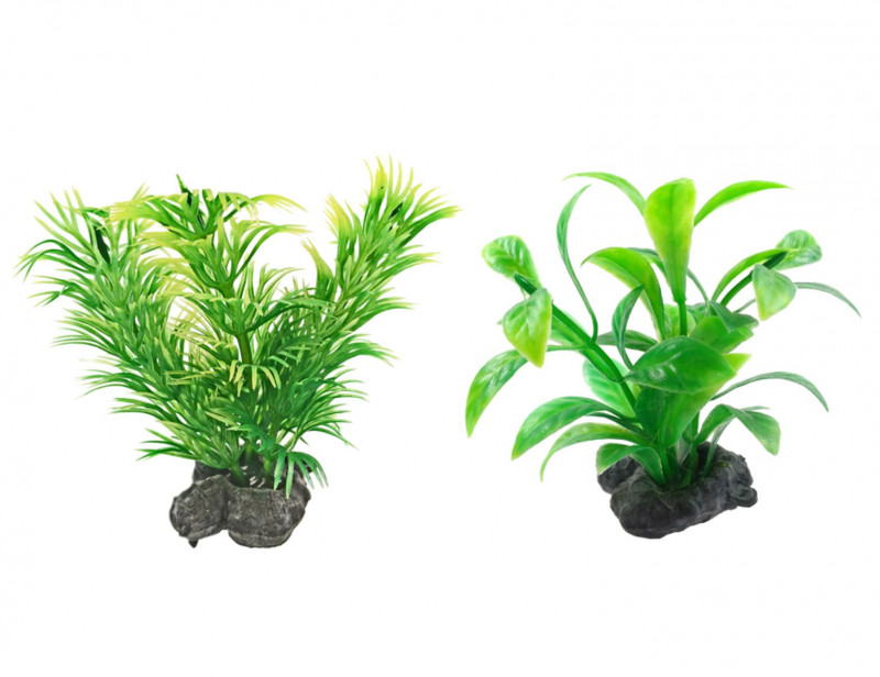 Tetra - rastlina plastová XS zelená 6ks