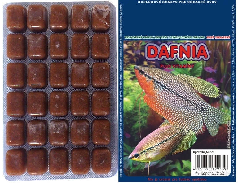 Dafnia mrazená blister 100g