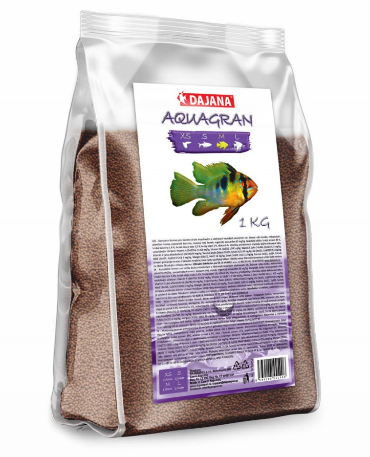 Dajana Aquagran granulované krmivo M 1 kg