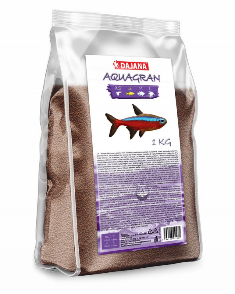 Dajana Aquagran granulované krmivo S 1 kg