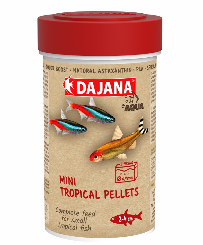 Dajana Mini Tropical Pellets 250 ml - Kliknutím na obrázok zatvorte -