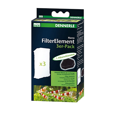 Dennerle Filtračna vložka s filtračnou hubou pre Eckfilter, 3 ks