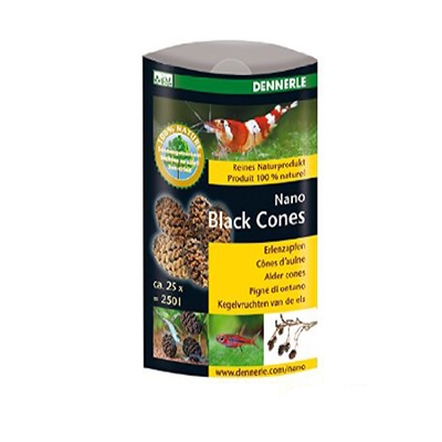 Dennerle Nano Black cones Jelšové šišky cca 25 ks