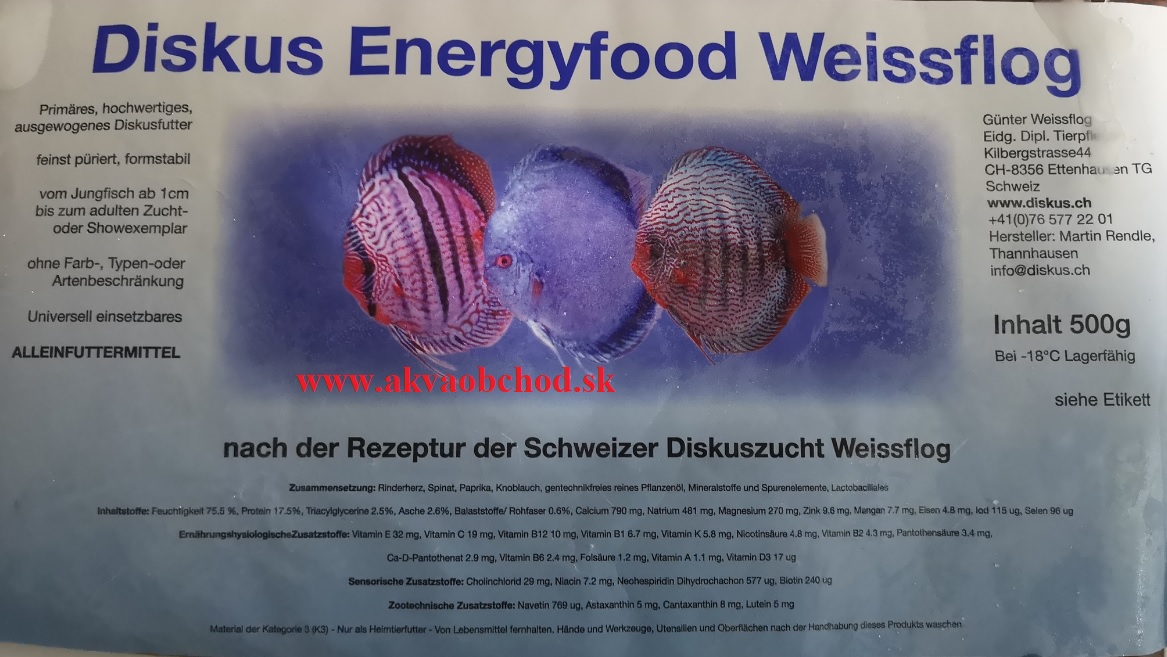 Diskus Energyfood Weissflog 500g - Kliknutím na obrázok zatvorte -