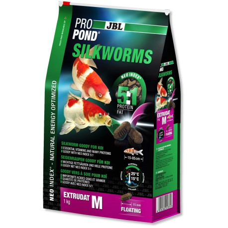 JBL ProPond Silkworms M 1kg-3L