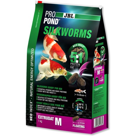 JBL ProPond Silkworms M 1kg-3L - Kliknutím na obrázok zatvorte -