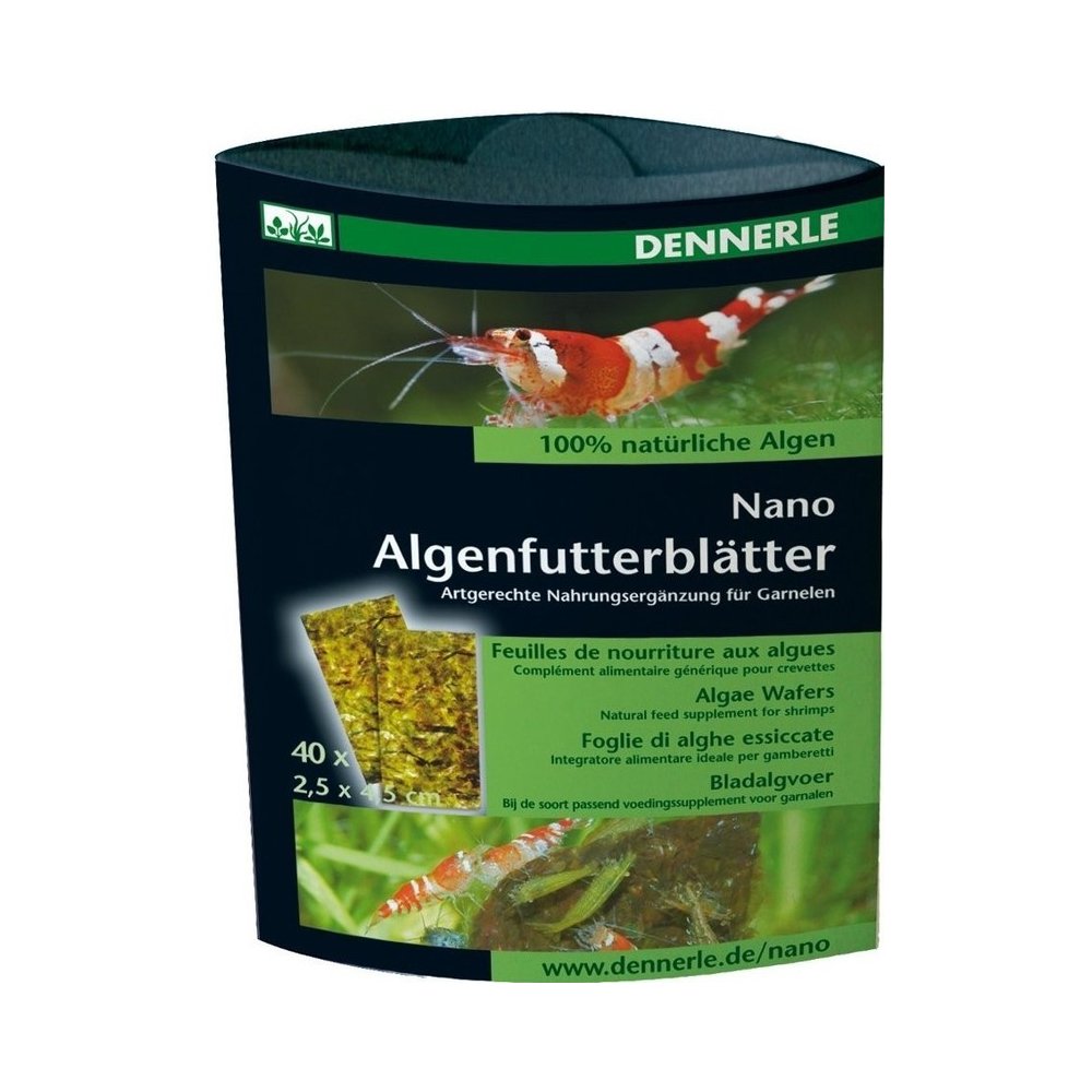 Dennerle Nano Algenfutterblätter riasové plátky 40 ks