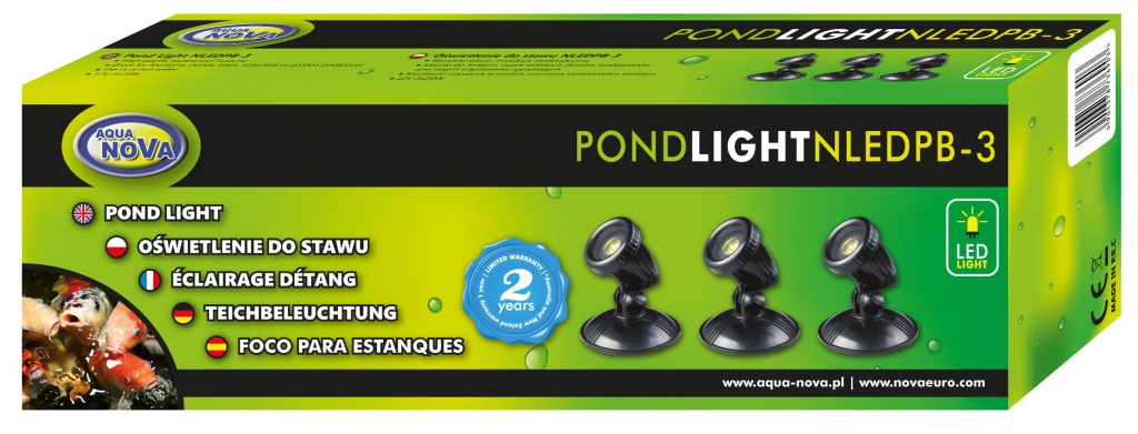 Aquanova Osvetlenie do jazierka 3x1W NLED-PB3