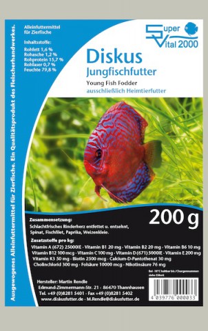 DISKUS Futter Fein 200g