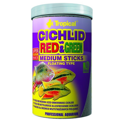 TROPICAL-Cichl.Red&GreenMediumStic1000ml/360g - Kliknutím na obrázok zatvorte -