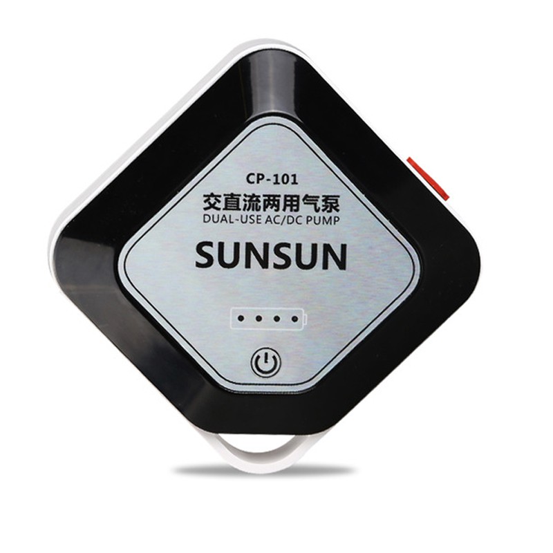 SunSun AC/DC vzduchovací kompresor vstavaná batéria
