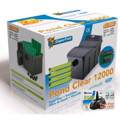 Pond Clear 12000 + Pond Flow 5000 set