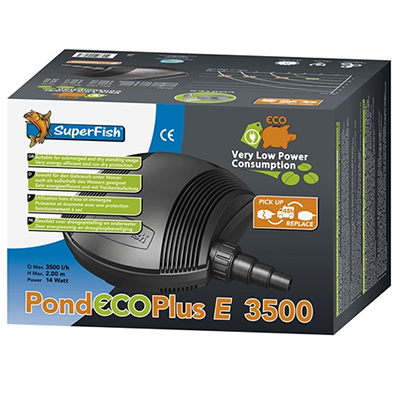 Pond Eco PLUS E 3500 jazierkové čerpadlo - Kliknutím na obrázok zatvorte -