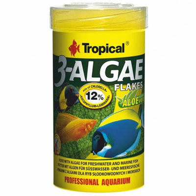 TROPICAL-3-Algae Flakes 250ml - Kliknutím na obrázok zatvorte -