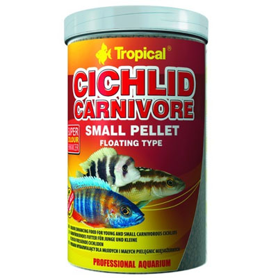 TROPICAL-Cichl.Carnivore S Pellet 1000ml - Kliknutím na obrázok zatvorte -