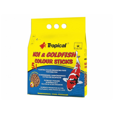 TROPICAL-POND Koi-goldfish Colour sticks 5L - Kliknutím na obrázok zatvorte -