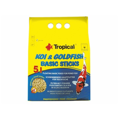 TROPICAL-POND Koi-Goldfish Basic sticks 5L - Kliknutím na obrázok zatvorte -