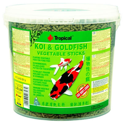 TROPICAL-Koi-GoldfishVegetable sticks 11L/900g - Kliknutím na obrázok zatvorte -