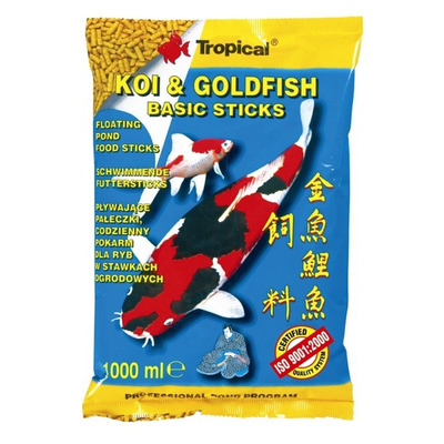 TROPICAL-POND Koi gold.basic sticks 1L/90g sáčok